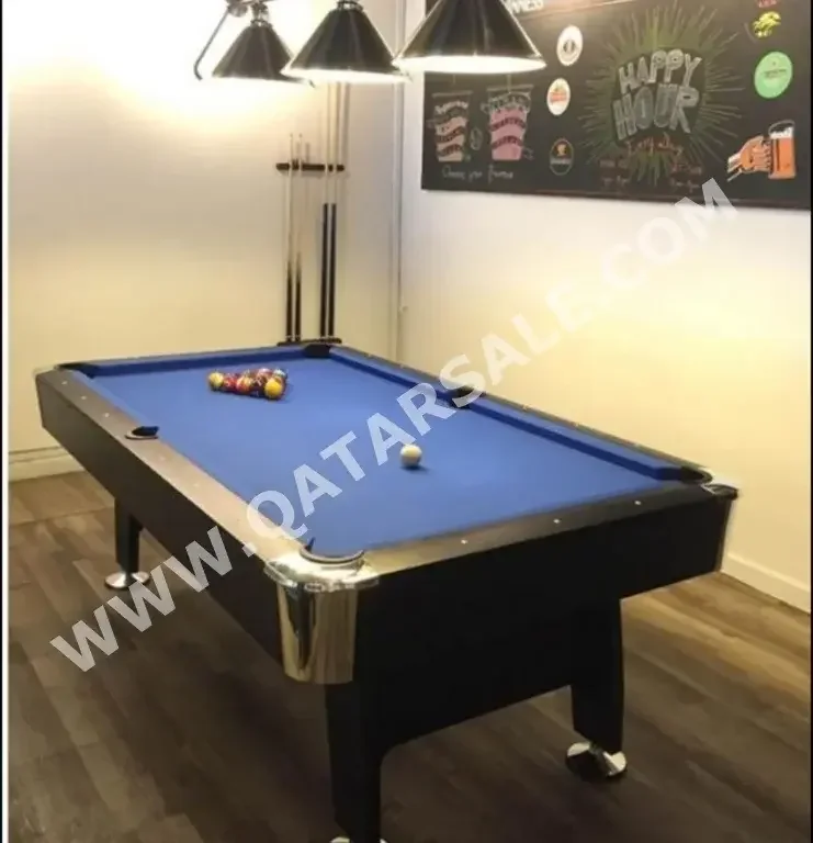 Black and Blue  Billiard Table