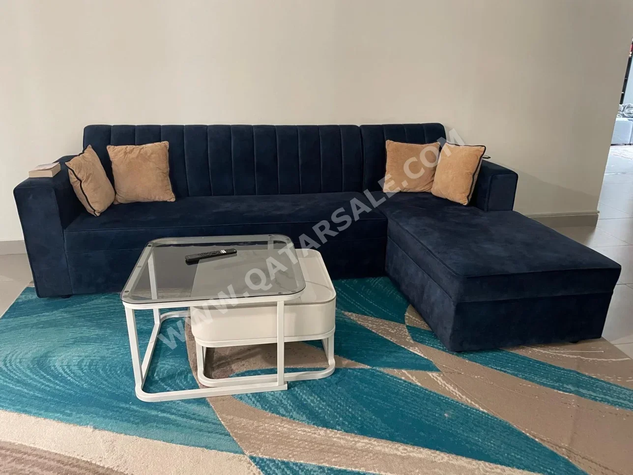 Sofas, Couches & Chairs L shape  - Blue