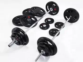 Weights - Dumbbell Plate  - Round  - Black