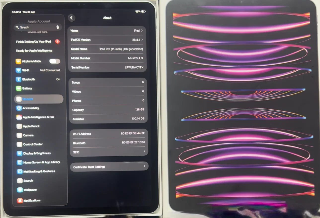 Apple  iPad Pro  (4th generation)  2022 -  128 GB - Connectivity Wi Fi Only