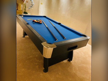 Black and Blue  Billiard Table