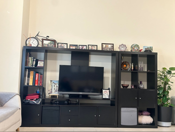 TV Storage Combination  - Black