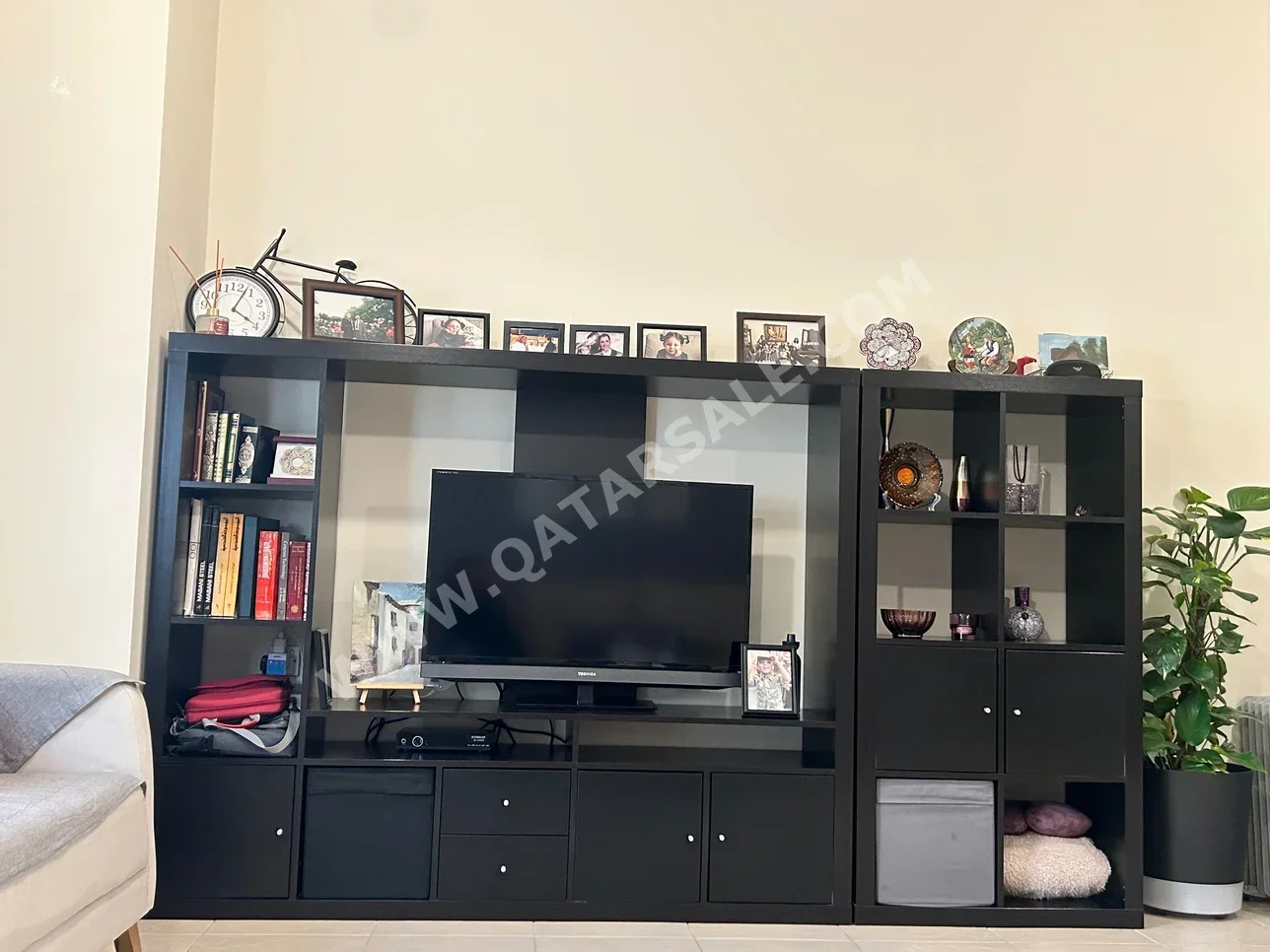 TV Storage Combination  - Black