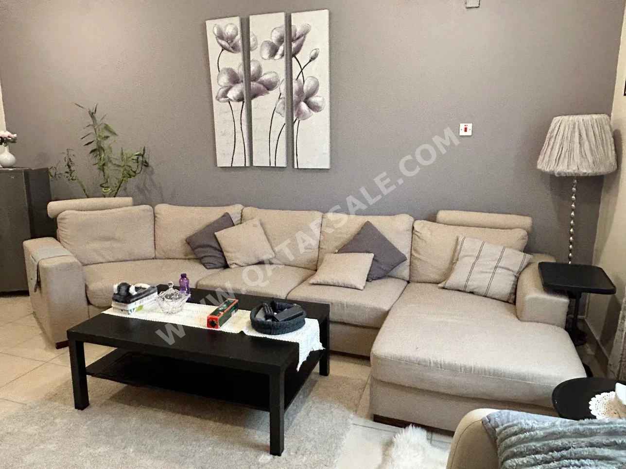Sofas, Couches & Chairs L shape  - Beige