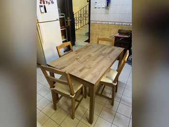 Dining Table with Chairs  - Beige