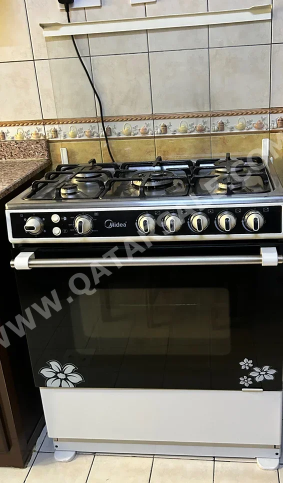 Midea /  Double Oven /  Gas  Black Stainless