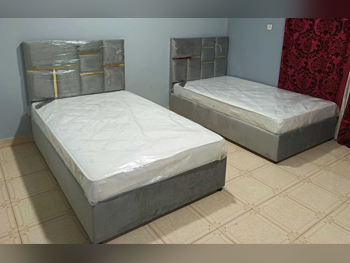Beds - Single  - Gray  - Mattress Included