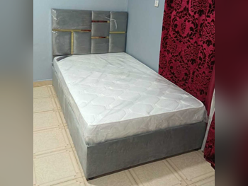 Beds - Single  - Gray  - Mattress Included