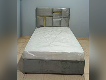 Beds - Single  - Gray  - Mattress Included
