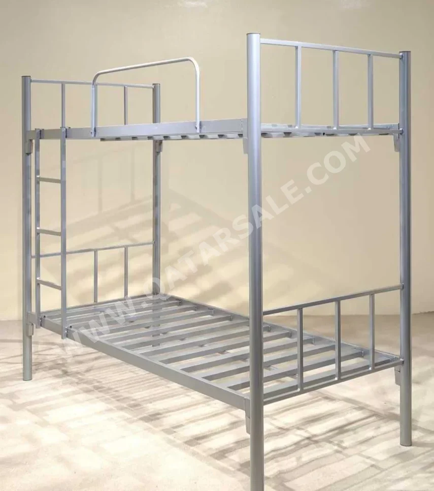 Beds - Double bunk  - Gray  - Mattress Included
