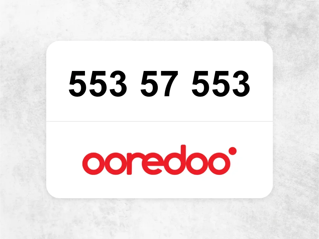 Ooredoo Mobile Phone  553 57 553