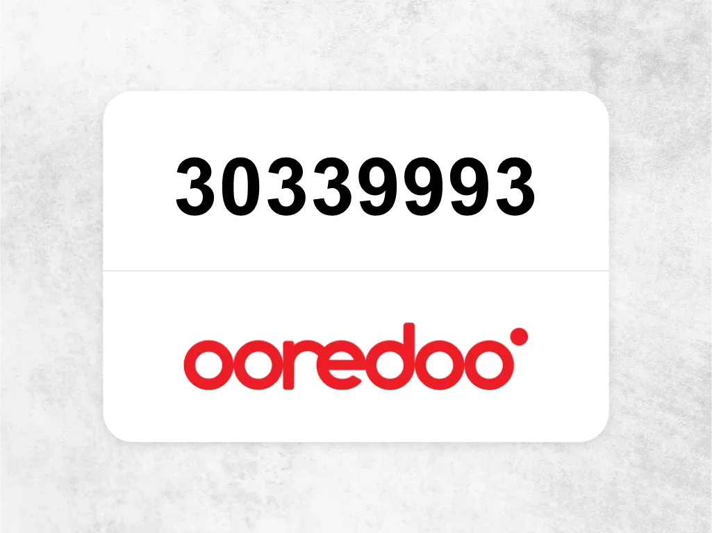 30339993  Ooredoo Mobile Phone