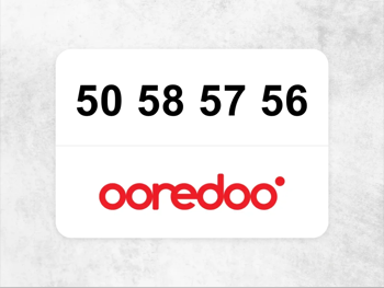 Ooredoo Mobile Phone 50 58 57 56