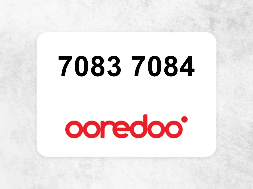 Ooredoo Mobile Phone  7083 7084