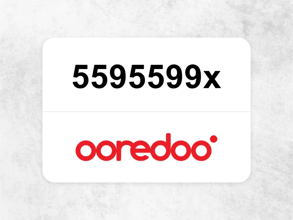 Ooredoo Mobile Phone  ‏5595599x