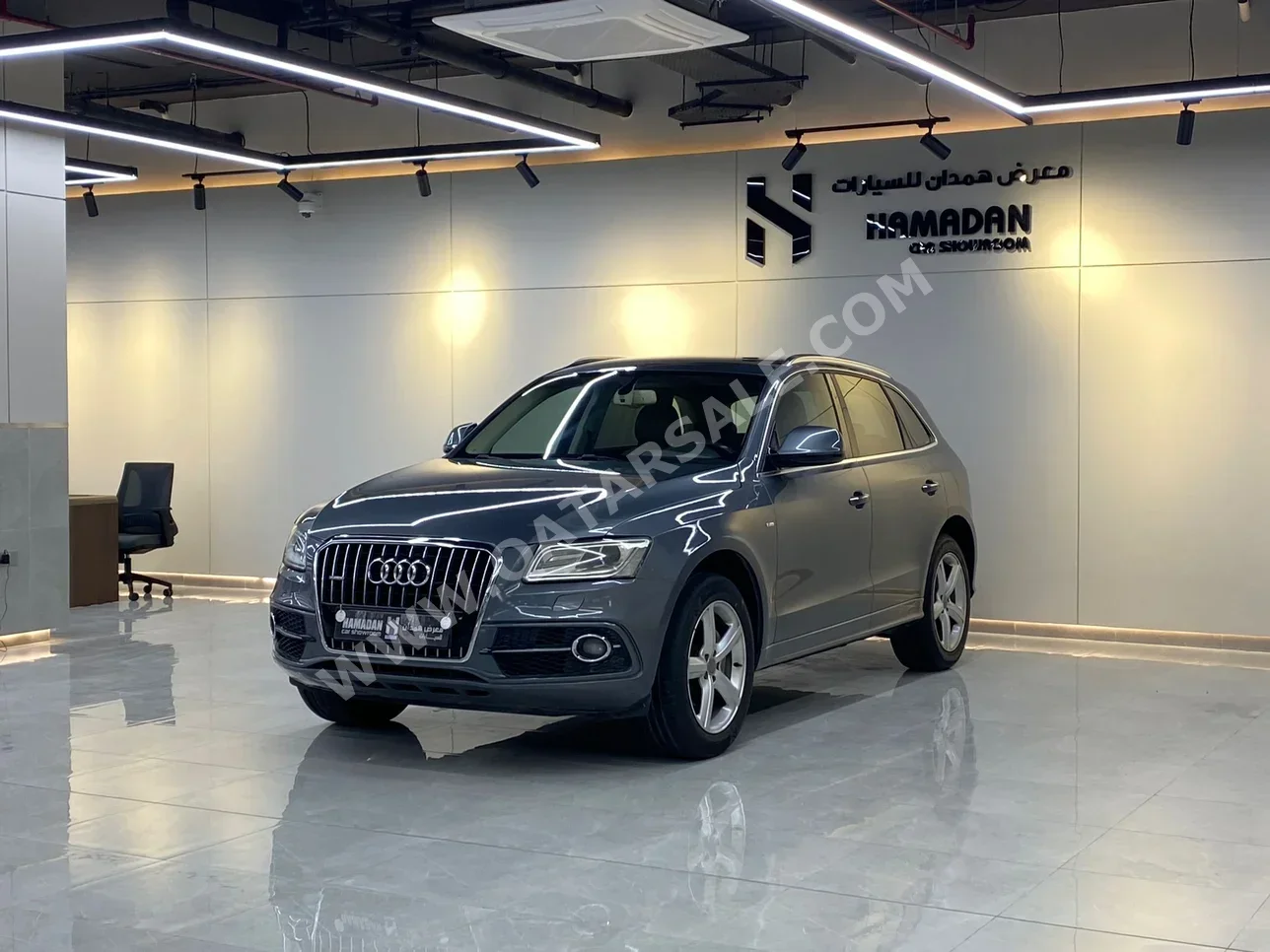 اودي  كيو 5  40 TFSI Quattro  2016  اوتوماتيك  150,000 كم  4 سلندر  دفع كلي مستمر  اس يو في  رمادي