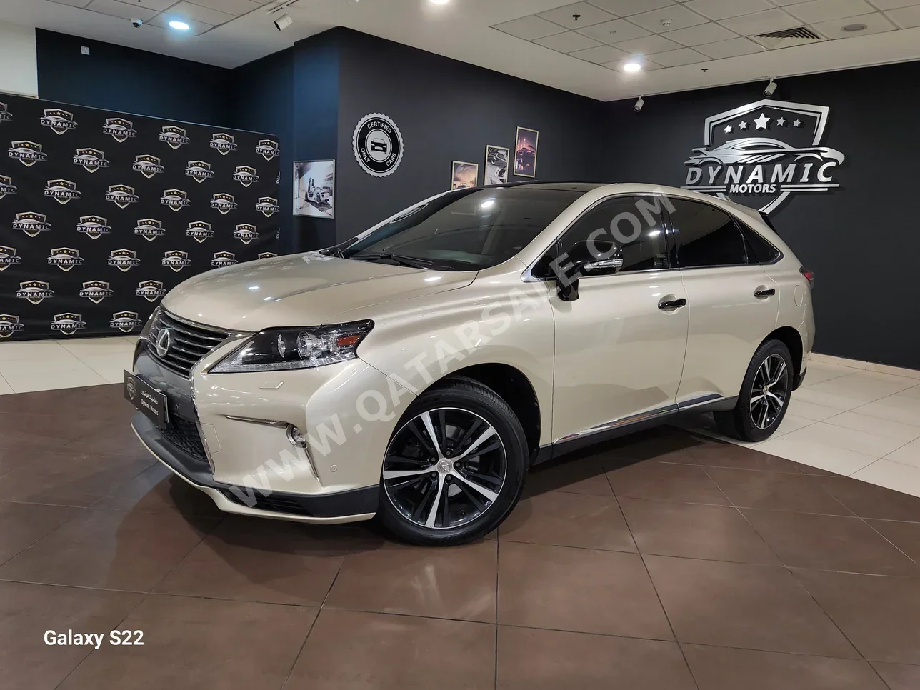 Lexus RX 350 2015 Automatic 130,000 Km 6 Cylinder Four Wheel Drive (4WD) SUV Gold