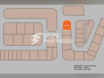 Lands For Sale in Al Khor - Al Khor -Area Size 1,293 Square Meter
