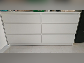 وحدات الأدراج ايكيا  أبيض