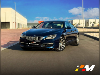 BMW  6-Series  650i Gran Coupe  2013  Automatic  54,000 Km  8 Cylinder  Rear Wheel Drive (RWD)  Sedan  Blue