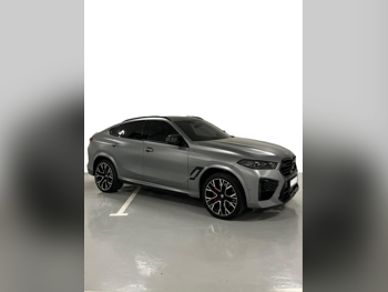 BMW  X-Series  X6 M Competition  2024  Automatic  32,000 Km  8 Cylinder  Four Wheel Drive (4WD)  SUV  Gray Matte  With Warranty
