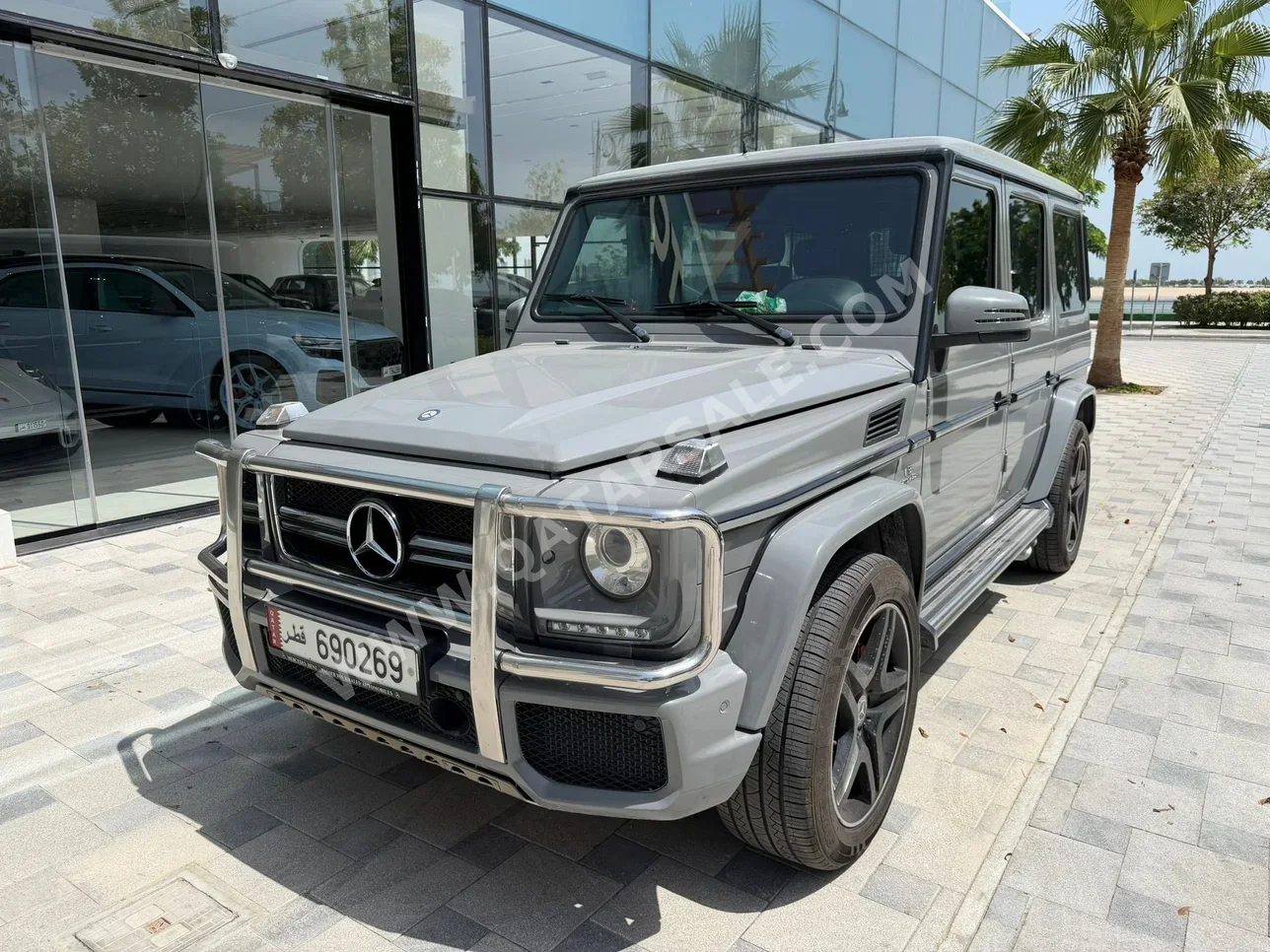 مرسيدس - بنز  جي - كلاس  63 اي ام جي  2014  اوتوماتيك  177,000 كم  8 سلندر  دفع رباعي  اس يو في  رمادي
