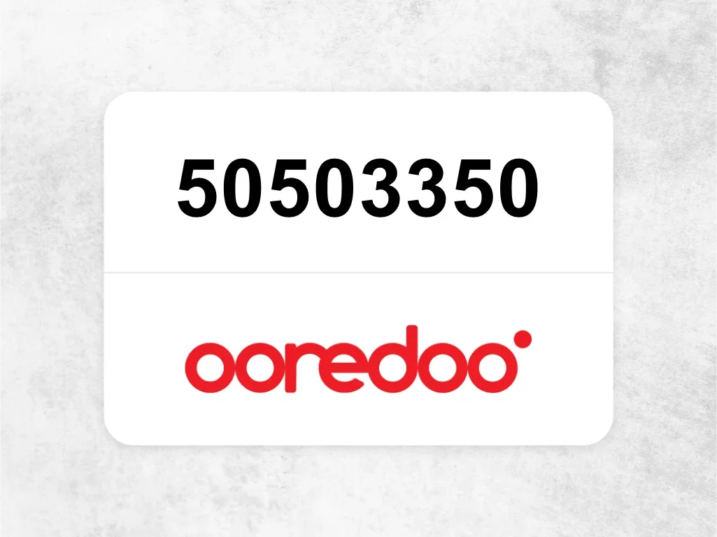 Ooredoo Mobile Phone  50503350