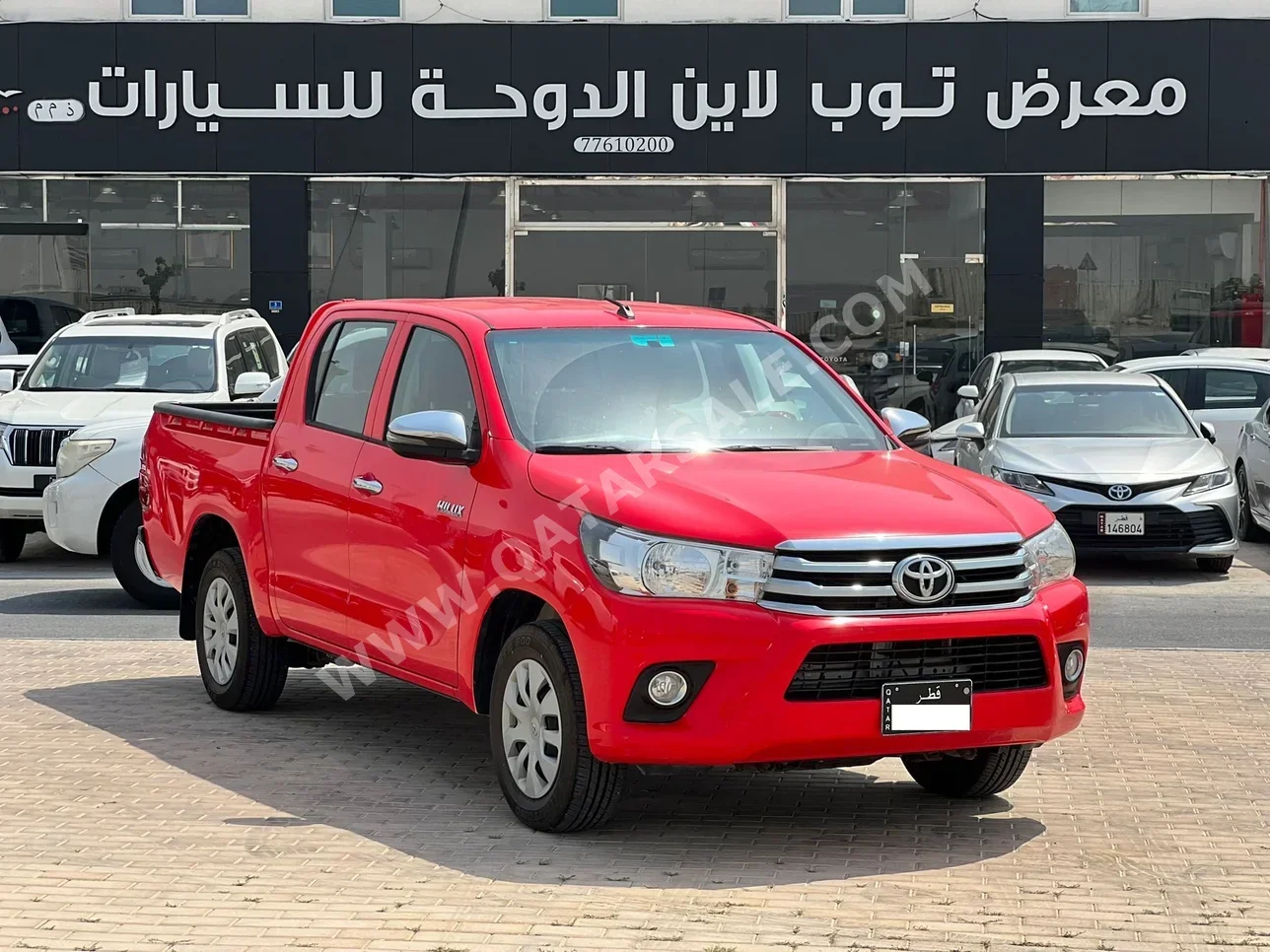 تويوتا  هاي لوكس  2022  اوتوماتيك  23,000 كم  4 سلندر  دفع خلفي  بيكب  أحمر