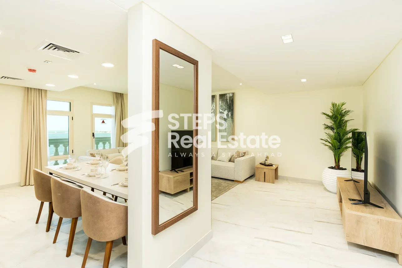 3 Bedrooms Apartment For Rent in Doha - The Pearl Fully Furnished