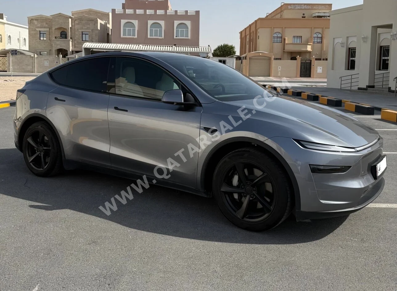 تسلا  واي  لونغ رينج  2025  اوتوماتيك  17,000 كم  0 سلندر  دفع كلي مستمر  سيدان  رمادي  تحت الضمان