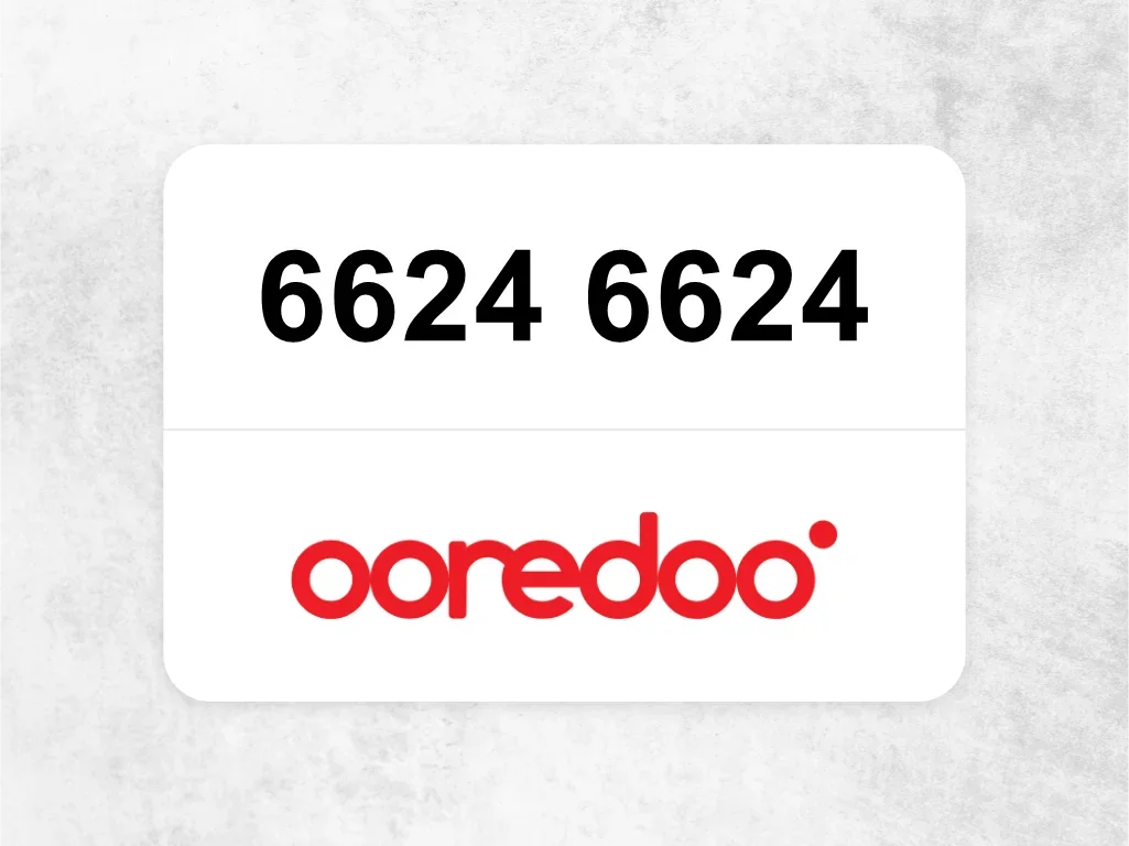 Ooredoo Mobile Phone  6624 6624