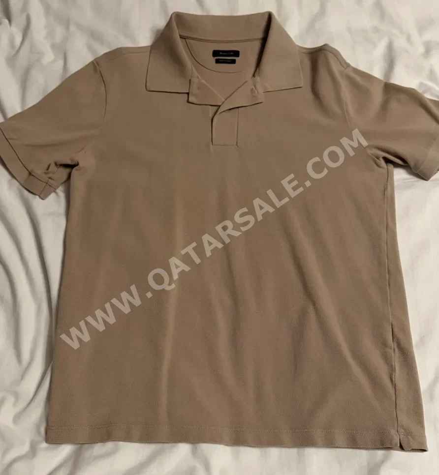 Men Clothes Cotton /  T-Shirts  Beige  Turkey  Spring/Summer / Size: S