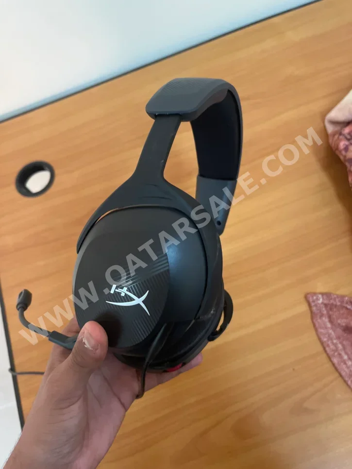 Headset And Speakers - Black  - With Microphone