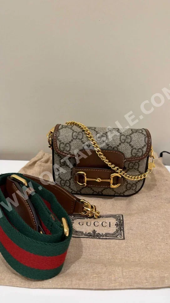 Bags - Gucci - Beige - Denim - For Women