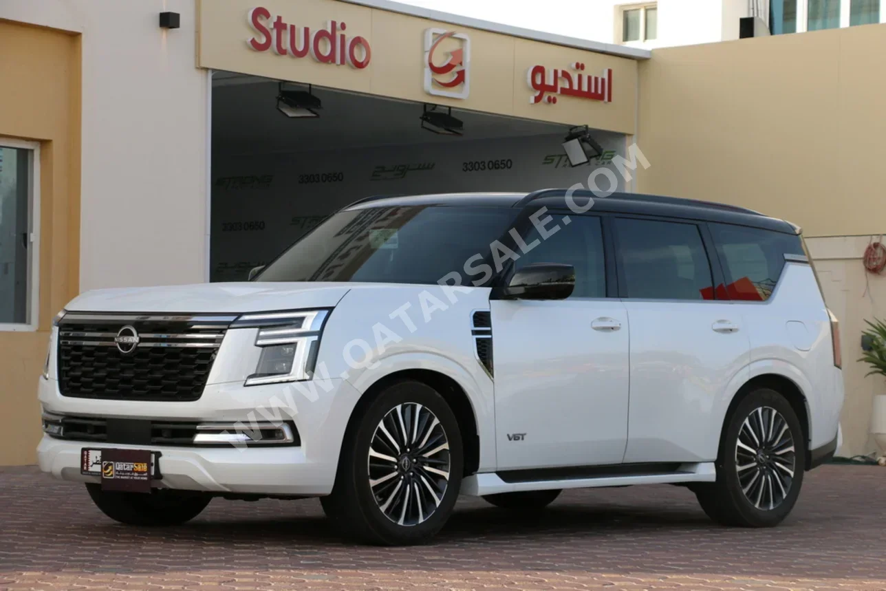 Nissan  Patrol  Platinum turbo  2026  Automatic  8,000 Km  6 Cylinder  Four Wheel Drive (4WD)  SUV  White  With Warranty