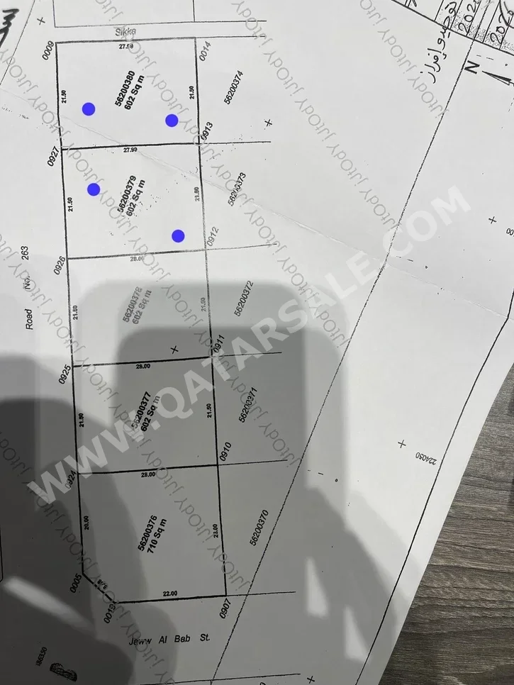 Lands For Sale in Al Rayyan - Ain Khaled -Area Size 602 Square Meter
