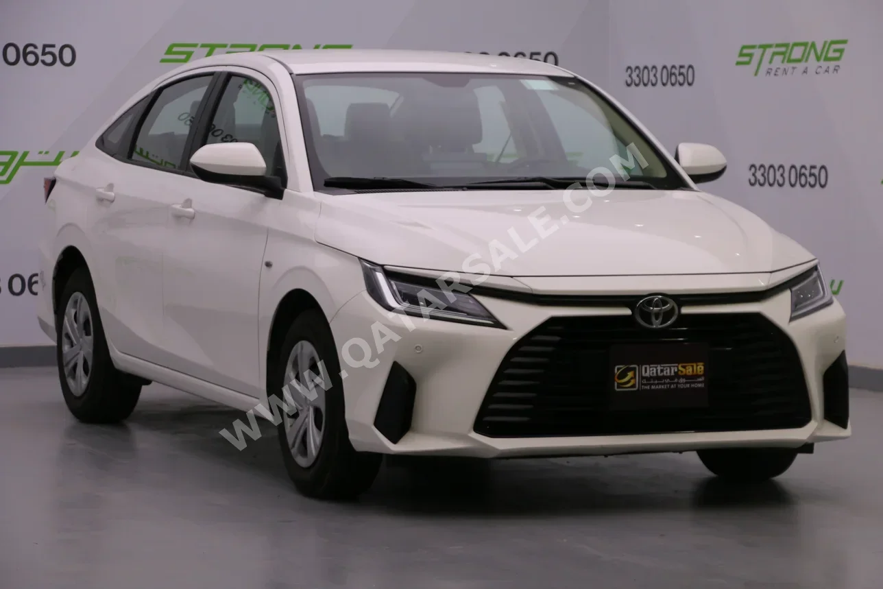 Toyota  Yaris  2026  Automatic  18,000 Km  4 Cylinder  Front Wheel Drive (FWD)  Sedan  White  With Warranty