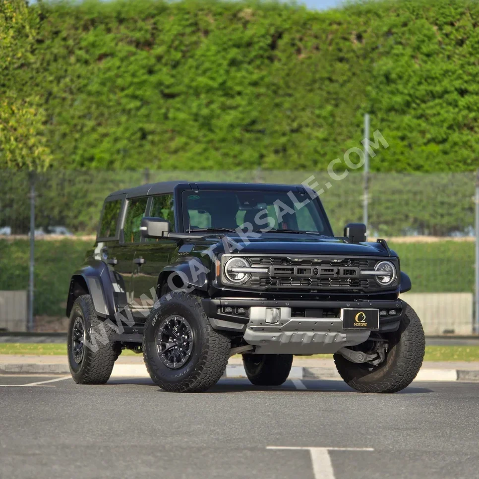 Ford  Bronco  Raptor  2023  Automatic  25,000 Km  6 Cylinder  Four Wheel Drive (4WD)  SUV  Black  With Warranty