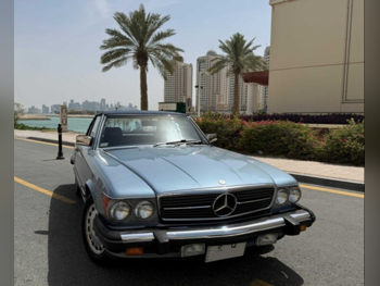 Mercedes-Benz 560 SL 1987 Automatic 148,000 Km 8 Cylinder Rear Wheel Drive (RWD) Convertible Light Sky Blue