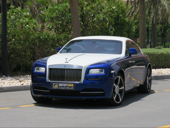 Rolls-Royce  Wraith  2015  Automatic  55,000 Km  12 Cylinder  All Wheel Drive (AWD)  Coupe / Sport  Blue and White