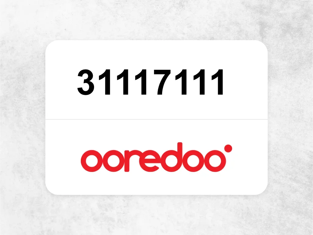 Ooredoo Mobile Phone  31117111
