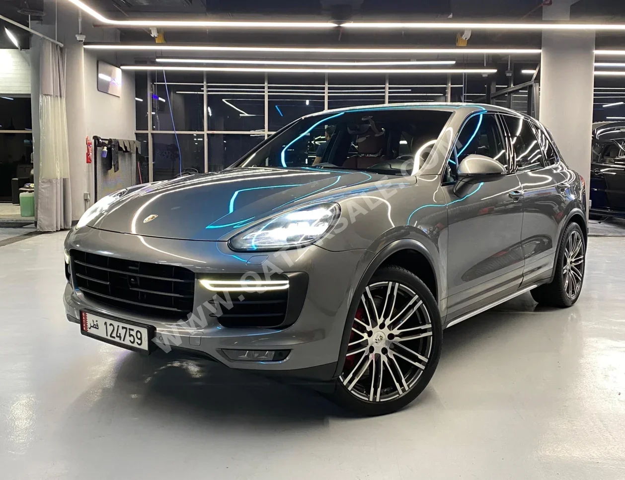 Porsche  Cayenne  Turbo S  2015  Automatic  110,000 Km  8 Cylinder  All Wheel Drive (AWD)  SUV  Gray  With Warranty