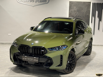BMW  X-Series  X6 M60i  2024  Automatic  37,000 Km  8 Cylinder  All Wheel Drive (AWD)  SUV  Green  With Warranty