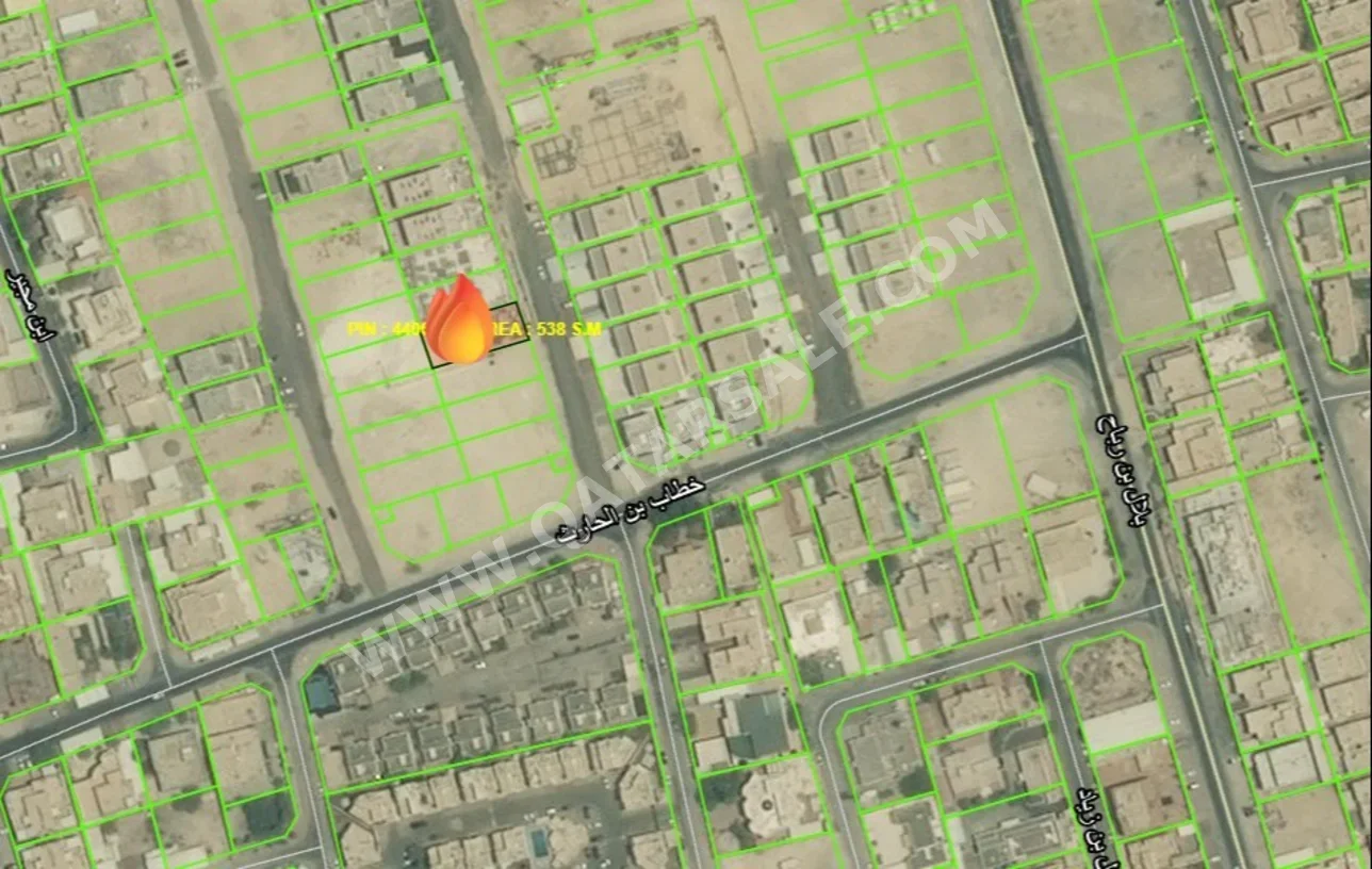 Lands For Sale  in Doha  - Nuaija  -Area Size 538 Square Meter