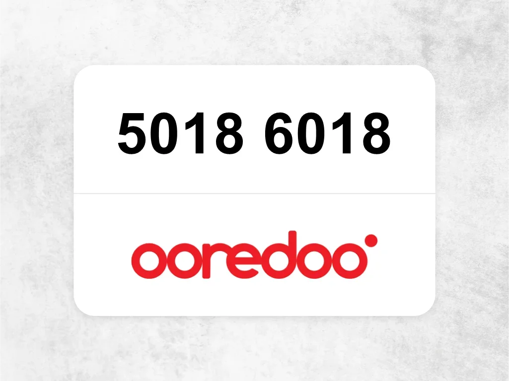 Ooredoo Mobile Phone  5018 6018