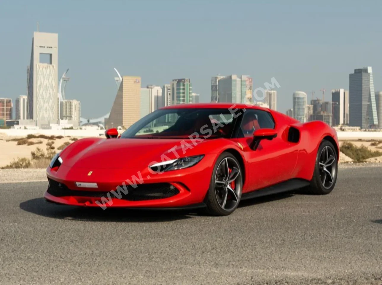 فيراري 296 جي تي بي 2025 اوتوماتيك 5,000 كم 6 سلندر دفع كلي مستمر كوبيه \ سبورت أحمر تحت الضمان