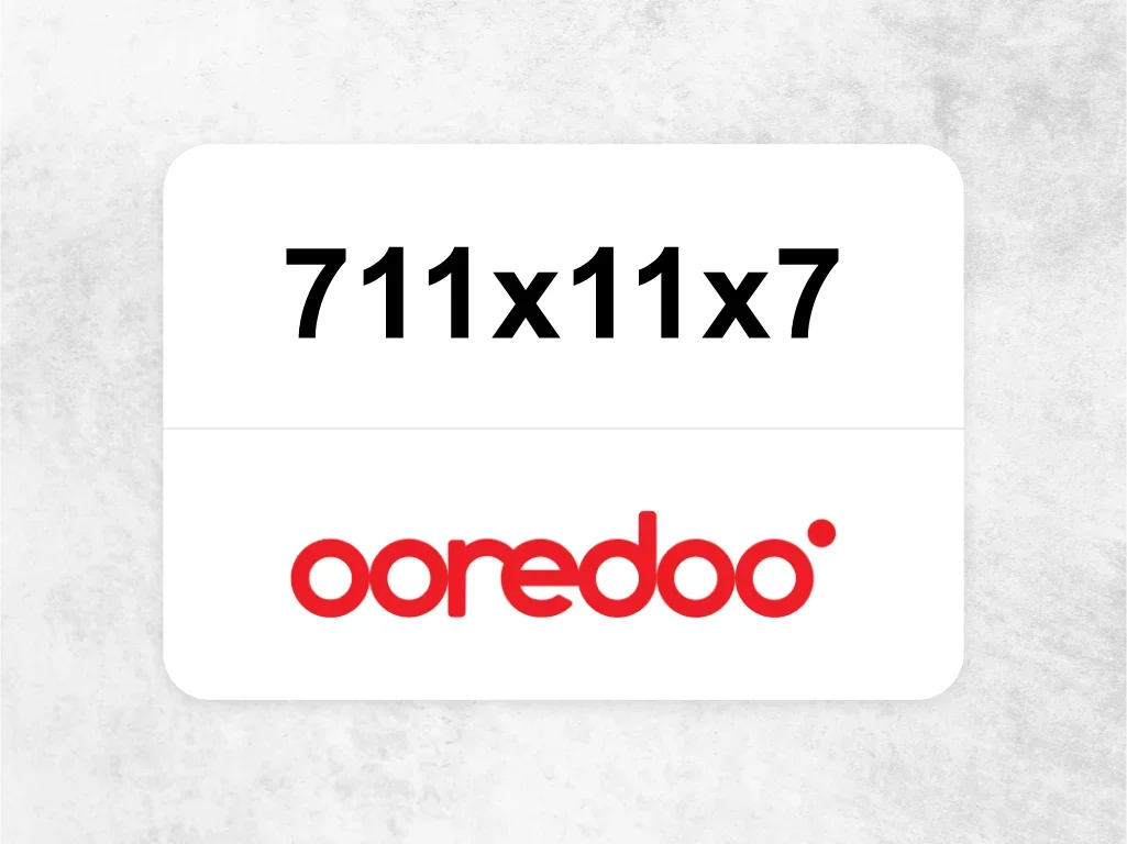 Ooredoo Mobile Phone  ‏711x11x7