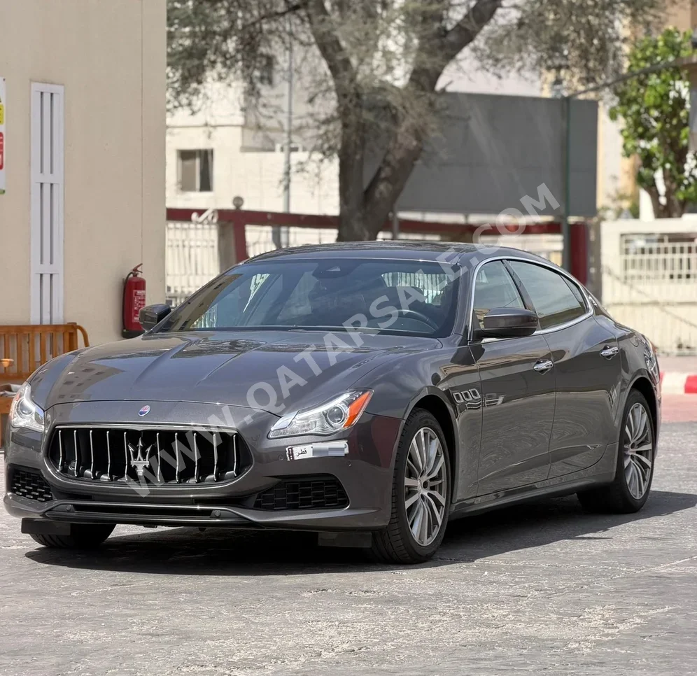 Maserati  Quattroporte  2017  Automatic  86,000 Km  6 Cylinder  Rear Wheel Drive (RWD)  Sedan  Gray  With Warranty