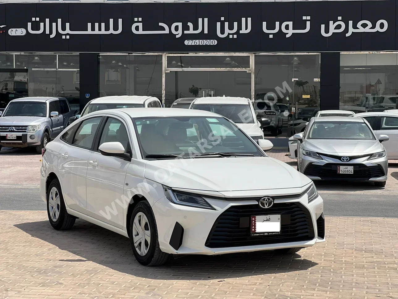 تويوتا  ياريس  2024  اوتوماتيك  18,000 كم  4 سلندر  سحب امامي  سيدان  أبيض