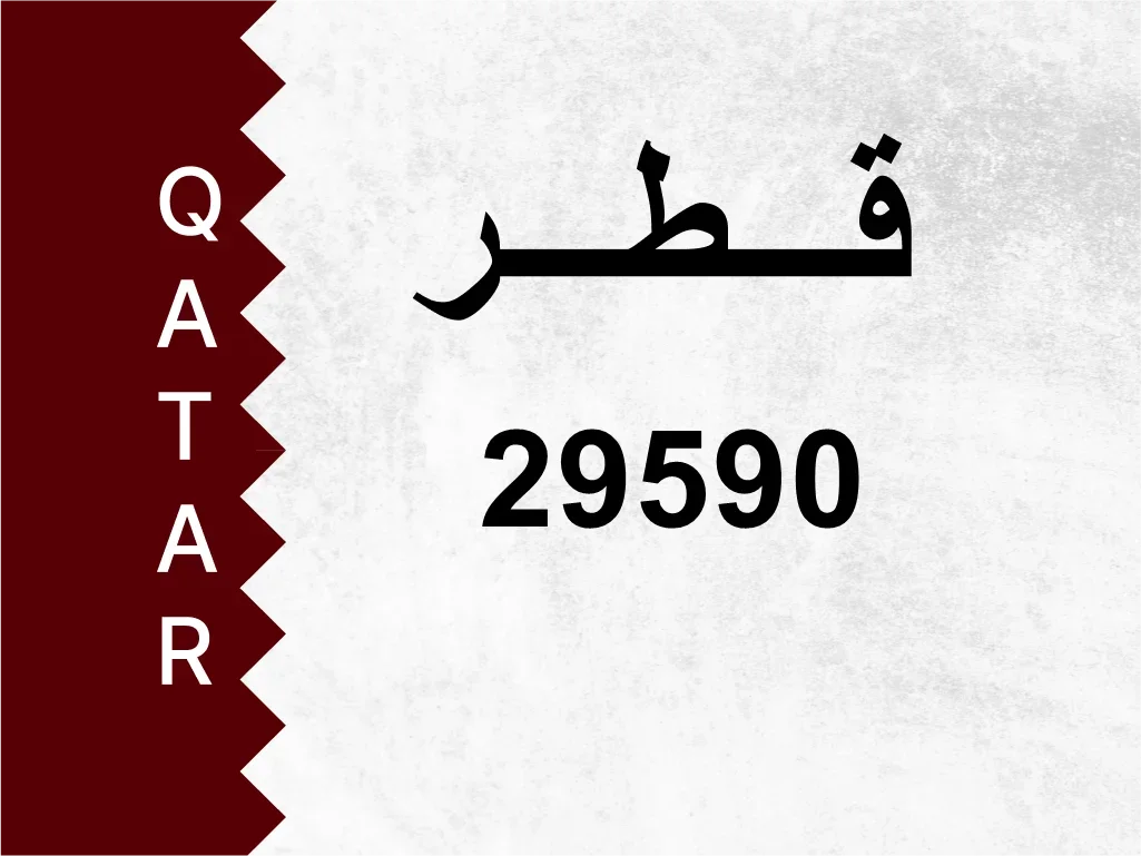 Private Plate  29590  Special Number